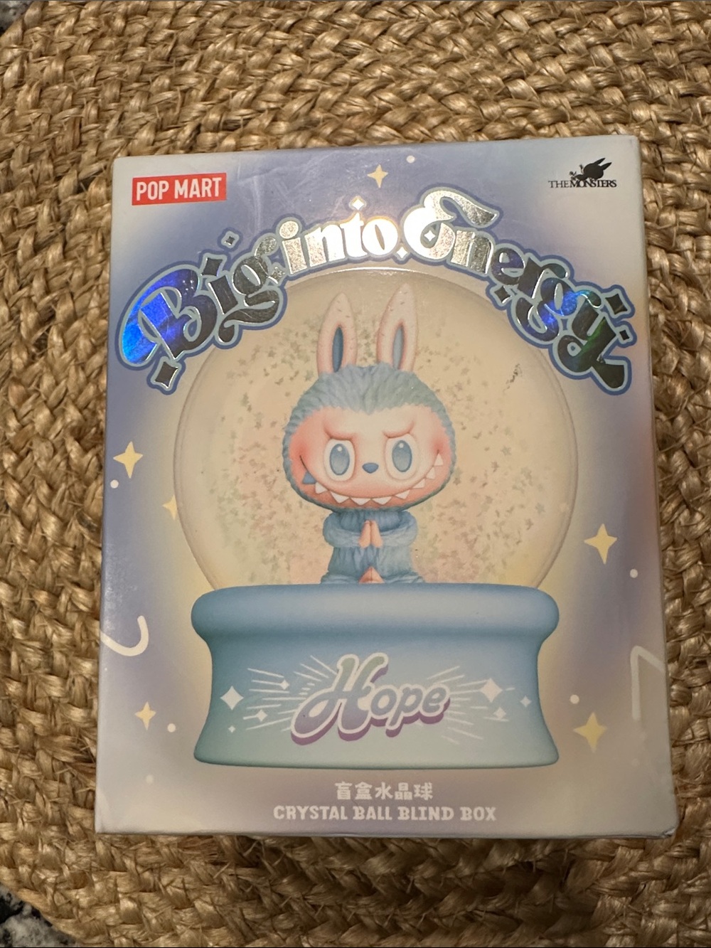 Big into Energy 'Hope' Blue Crystal Ball Blind Box Unopened